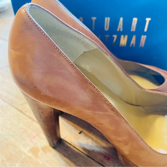 Stuart Weitzman NexPump Camel Platform Pump 8 - Picture 4 of 10